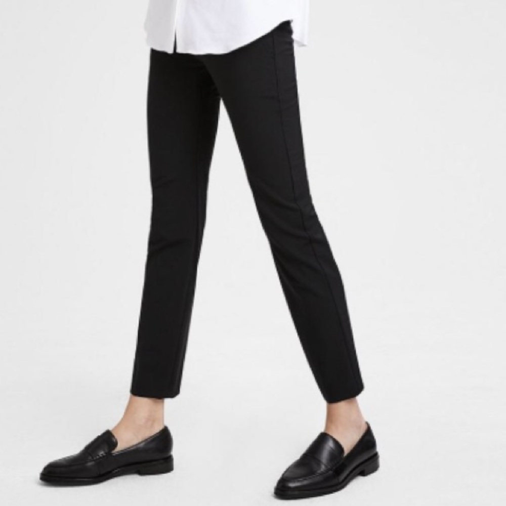 Theory Stretch Wool Classic Crop Pant